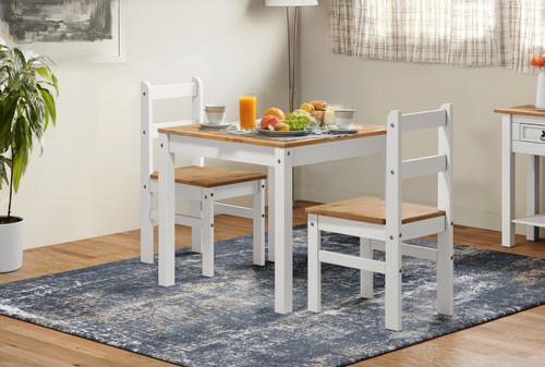 Corona dining table 2 chairs - table,