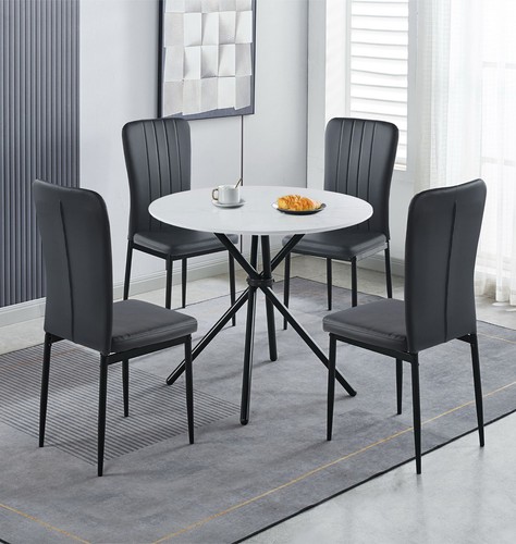 Dining set small round - small, white