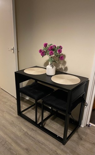 Small dining table chairs - table, 2