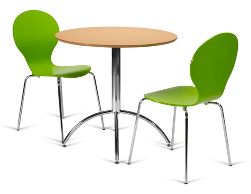 Dining set small round natural - dining,