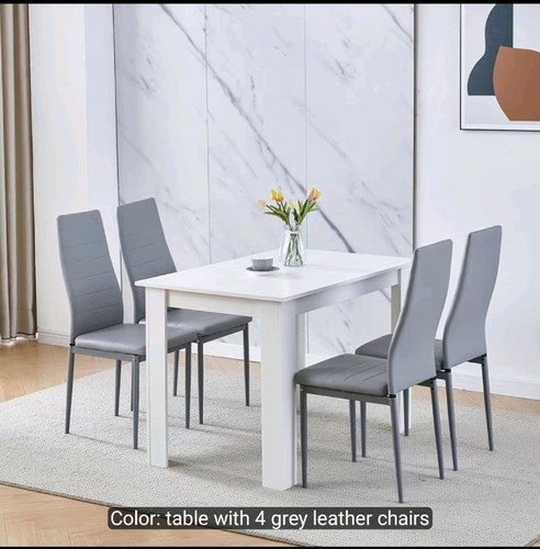 110cm white wooden dining - 110cm,