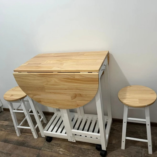Small wooden kitchen table bar - wooden,