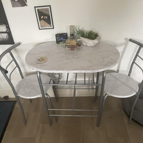 Small table and chairs - and,